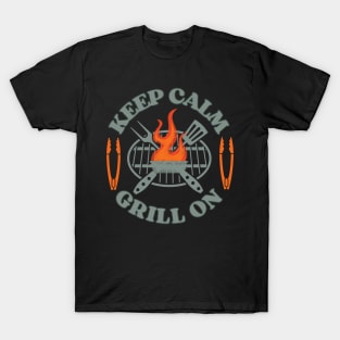 Keep Calm, Grill On T-Shirt